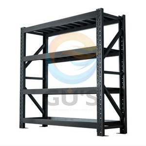 Système d'organisation de l'espace commercial Étagère de rangement en métal robuste à 4 niveaux pour entrepôt industriel et garage domestique - Product Image 6