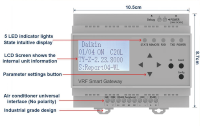 Contrôleur de climatisation central VRF intelligent Tuya 2024 avec passerelle Wifi Zigbee, contrôle à distance par application, commande vocale et écran IPS au design barre