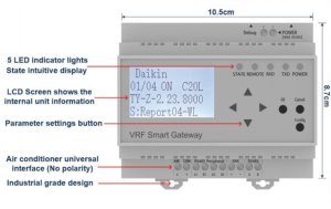 وحدة تحكم في تكييف الهواء المركزي VRF للمنزل الذكي من Tuya لعام 2024، بوابة Wifi Zigbee، تحكم عن بعد عبر التطبيق والصوت، تصميم شريط بشاشة IPS - Product Image 3