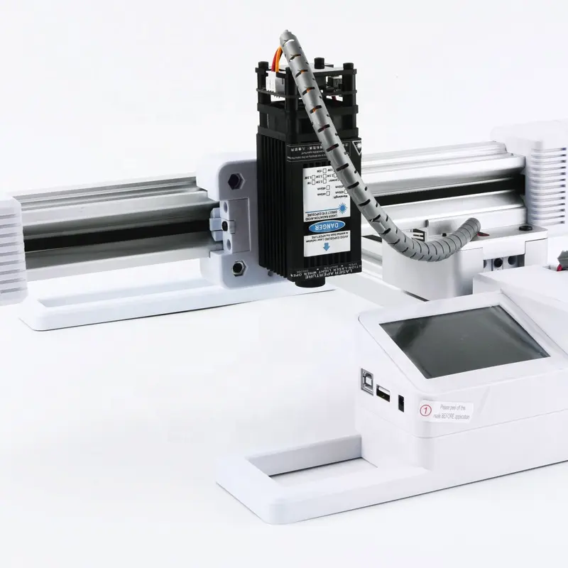 Mini máquina de gravação a laser, 10000mw mini 3d para metal diy cnc impressora gravura a laser