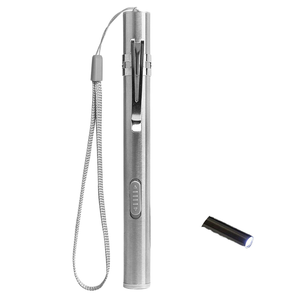 Lampe torche LED portable rechargeable WOSEN en acier inoxydable IP65, style stylo, lampe de poche, lumière d'examen médical, ophtalmologie - Product Image 1