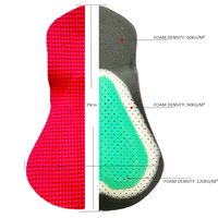 Cuissard et short de cyclisme Jacquard personnalisés roses pour femme, respirants avec coussinets de selle confortables, coussinets de cyclisme confortables 180g