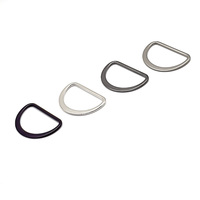 Anneau en D en métal de haute qualité, boucle plate semi-circulaire, tendance professionnelle pour sac à dos, chien, randonnée en plein air, accessoires de sac