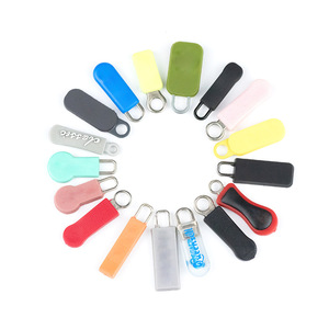 Lanke Custom Silicone Zipper Pull Charms <strong>Replacement</strong> <strong>Zip</strong> Slider Custom Logo Rubber Zipper Puller for Handbag Garment - Product Image 5