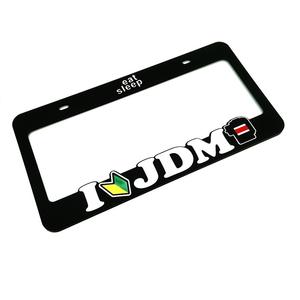 Marco de matrícula de plástico tamaño EE. UU. Aceptar logotipo personalizado - Product Image 4