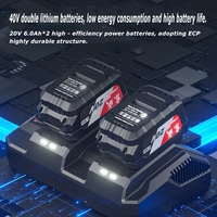 Débroussailleuse Électrique Portable 40V Sans Balais 2 Temps Haute Puissance Qualité Industrielle Sans Fil pour Jardinage DIY Alimentée par Batterie