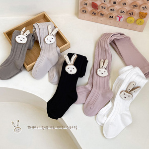 Yy442 Collant in Maglia Anti-Pilling Primaverili e Autunnali con Coniglio 3D per Bambine, Neonati e Bambini - Product Image 4