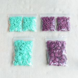 Botões de Pressão de Plástico KAM para Roupas Infantis, 100 Conjuntos/Saco, Botões Redondos ou em Forma de Coração ou Estrela - Product Image 2