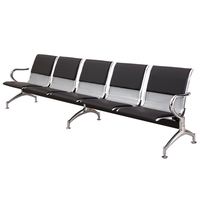 Siège d'attente pour aéroport Chaise d'attente pour clinique Salle d'attente d'hôpital Banquettes publiques 3 en 1 pour gangs de quilles Métro