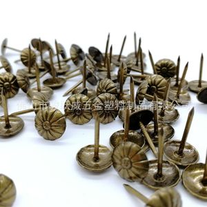 14mm Diameter Antique <b>Style</b> Tacks Copper Plated Iron Round <b>Head</b> Decorative Upholstery Furniture Hardware - Product Image 1