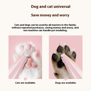 Trasoio per zampe per animali domestici con impugnatura antiscivolo: Clipper ricaricabile USB con luce a LED e lama sicura per addominali, tagliacapelli per gatti/cani - Product Image 4