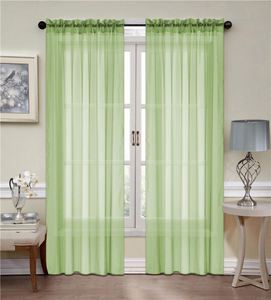 Venta al por mayor cortina de ventana transparente sólida 1 pieza para sala de estar para producto de <span class=keywords><strong>Amazon</strong></span> - Product Image 6