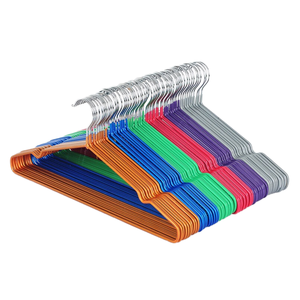 50-Pack Nhung Móc Áo Tiết Kiệm Không Gian Non-Slip Kim Loại Với <span class=keywords><strong>Rose</strong></span> Gold Móc Đổ Xô Trắng Màu Hồng Đen Áo Sơ Mi Áo Quần Áo Cho Tủ Quần Áo - Product Image 2