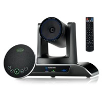 Caméra PTZ 4K à suivi automatique IA avec zoom optique 3X et kit microphone de conférence Bluetooth pour réunions Zoom et Teams