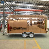 Remorque de restauration mobile complète avec cuisine, pour hamburgers, glaces, bonbons, pizzas, avec certification COC DOT CE