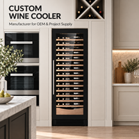 Réfrigérateur à vin et bière en acier inoxydable Minghou sur mesure pour l'extérieur, pour villa, jardin, usage commercial