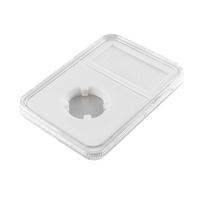 Étui à pièces de monnaie en acrylique PREMIER, argent, pour dollars américains, fermeture à pression, pour deux cents américains, demi-cents plus petits, support pour pièces