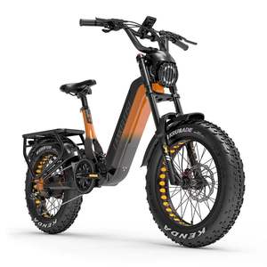 For RX800 Plus 1000W Orange Fat Tire E-MTB Offroad Full Suspension Hydraulic Brakes Lithium EU Stock Ebike - Product Image 1