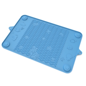 Tapis <span class=keywords><strong>de</strong></span> jeu à <span class=keywords><strong>ventouse</strong></span> en Silicone <span class=keywords><strong>de</strong></span> qualité alimentaire pour bébé et enfant, napperon alimentaire avec bords surélevés - Product Image 2