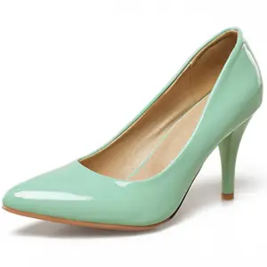 scarpe di colore nero verde menta Suppliers-Scarpe eleganti da donna all'ingrosso di alta qualità 2021 tacchi alti moda scarpe da donna personalizzate per raro verde menta