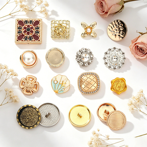 Decorative Metal Ornament <b>Buttons</b> High Polished Gold Zinc Alloy Custom Embossed Logo 2-Holes Eco-Friendly Engraved Craft <b>Buttons</b> - Product Image 3