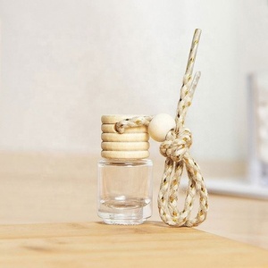 5ml Empty Hanging Car Diffuser <b>Bottle</b> With Wooden Cap - Product Image 2