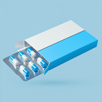Boîtes en papier personnalisées imprimées pour l'emballage de médicaments, boîte à pilules pharmaceutiques en carton de luxe avec logo