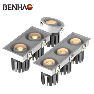 BENHAO-foco de luz Led empotrado para interior, personalizado, antideslumbrante, 20W, 30W