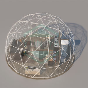 Tente d'hôtel <span class=keywords><strong>de</strong></span> <span class=keywords><strong>luxe</strong></span> 4 saisons pour jardin extérieur Petit Igloo transparent en PVC géodésique Maison verte Transparent Glamping Tentes à vendre - Product Image 6