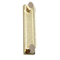 Lampe murale LED de luxe moderne, nouvelle version améliorée, métal + cristal K9, pour la décoration de la maison, de la chambre à coucher, du couloir, lumière murale LED en cristal pour l'intérieur