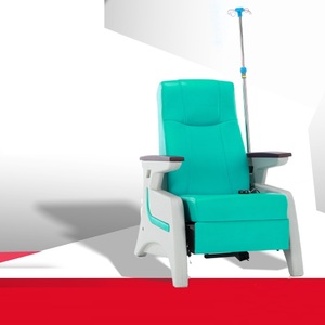 Silla de Infusión Reclinable de Espuma de Alta Densidad MT Medical, Reposabrazos de Madera Maciza, Silla de <span class=keywords><strong>Transfusión</strong></span> Intravenosa Médica con 4 Ganchos, Soporte para Suero - Product Image 6