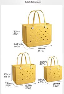 大型トートバッグオリジナル軽量洗える耐久性ユニバーサル<span class=keywords><strong>EVA</strong></span>耐水性オープン大容量製レザーナイロン - Product Image 3