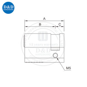 Дверной замок из латуни, 3-5 ключей - Product Image 6
