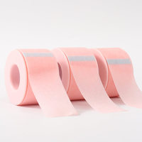 Bande adhésive bleue pour cils, en gel de silicone, pour peaux sensibles, avec logo personnalisé, en micro-mousse rose, pour extensions de cils
