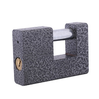 Cadenas rectangulaire Hengxin à revêtement poudré, conception à ouverture horizontale, avec goupille en fer, grand format pour entrepôt