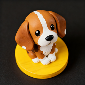 Figura de Cachorro <span class=keywords><strong>Beagle</strong></span> - Miniatura de Resina Tallada a Mano, Decoración para el Hogar, Juguete de Animales Pequeños, Mascota Canina - Product Image 2
