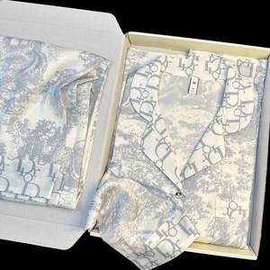 <span class=keywords><strong>Pigiama</strong></span> Donna Taglie Forti 2026, Set Due Pezzi a Maniche Lunghe in <span class=keywords><strong>Raso</strong></span> di Seta, Tinta Unita, per Primavera Autunno - Product Image 1