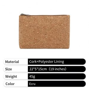 2026 Eco-Friendly Custom Cork Material Portable Waterproof Toiletry <b>Bag</b> for Travel - Product Image 4