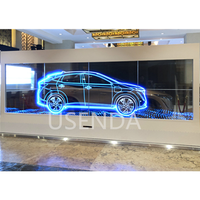 Écran tactile interactif de 55 pouces, écran OLED transparent intelligent pour la publicité, les magasins de détail, les ascenseurs, les expositions, les bijoux, le luxe