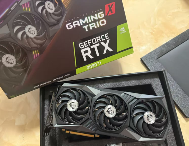 Used for NVIDA GeForce RTX 3090Ti GAMING X TRIO Desktop Graphics Card GPU Fan 24G GDDR6