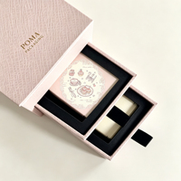 Boîte rigide multi-tiroirs écologique, boîte cadeau personnalisée pour desserts, boîte d'emballage rose avec tiroirs coulissants pour ensemble de chocolats et bonbons