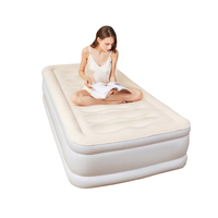 Matelas gonflable intelligent imperméable de taille unique Matelas gonflable double surélevé de style moderne avec pompe électrique intégrée
