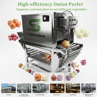 SAIDASHI Automatische Uienschilmachine 600-3000kg/uur Capaciteit Pneumatische Droge Ui Verwerkingslijn voor Grote Fabrieken met CE-certificering