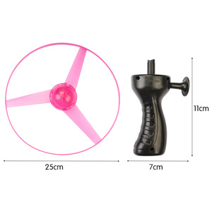 Platillo Volador Mágico, Juguete Barato para Exteriores, de Plástico, con Cuerda para Tirar, con Luces LED Intermitentes, Disco Volador Luminoso para Niños - Product Image 3