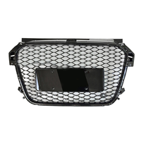 Car A1 S1 Upgraded RS1 Style Honeycomb Glossy Black Front Grill Grille pour Audi A1 S1 8X 2011 2012 2013 2014 2015