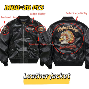 Blouson de moto MOROSO en <span class=keywords><strong>cuir</strong></span> de cheval respirant et coupe-vent de haute qualité, style locomotive japonaise J100, pour homme, col montant, coupe ajustée - Product Image 2