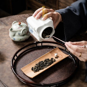Oogishido Bamboo <b>Tea</b> Scoop Flat Shape Eco Friendly <b>Tea</b> Pick For Kung Fu <b>Tea</b> <b>Set</b> Accessories - Product Image 1