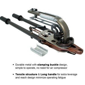 Pince à anneaux de serrage industrielle robuste C50, sertisseuse manuelle pour gabions, <span class=keywords><strong>agrafeuse</strong></span> à anneaux en C, pistolet à clous OEM en aluminium bronze - Product Image 5