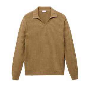 Pull en molleton tricoté à col rond, coupe classique, motif dessin animé, décontracté, pour homme, blanc, anti-plis, laine grossière 400g - Product Image 1