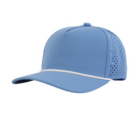 Nueva Gorra de Béisbol Deportiva de 5 Paneles, Impermeable, de Poliéster, con Parche de PVC Personalizado y Logotipo, Gorras con Cuerda